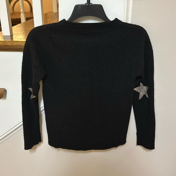 Zadig and Voltaire CiCi with patch black cashmere pullover sweater - Picture 7 of 12